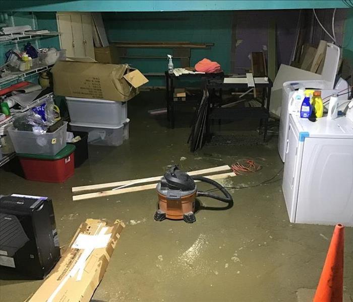 Basement filled with 2-3" of standing sewage