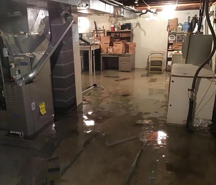 Flooded basement